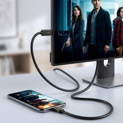Spasibo Type-C To Displayport Kablo 8k 60Hz / 4K 144Hz - Thunderbolt 3/4 Uyumlu Usb-C Görüntü Aktarıcı 1.8 Metre Siyah