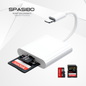 Spasibo Port Sdconnect | Lightning - Sd Kart ve Micro Sd Kart Okuyucu ile iPhone & Ipad’e Hızlı Fotoğraf ve Video Aktarımı