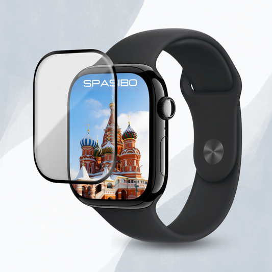 Spasibo Apple Watch Series 10-11 Shock Absorber Ekran Koruyucu | 46MM | Takma Aparatı ile Kolay Kurulum