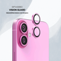 Spasibo Vision Guard iPhone 16 Plus Kamera Lens Koruyucu | Pembe