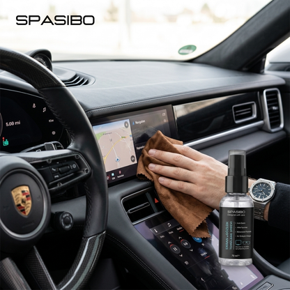 Spasibo 70 ml Ekran ve Gözlük Temizleme Spreyi + Çizmez Premium Güderi Bez Seti | İz Bırakmayan Temizlik | Telefon, Tablet, Laptop ve Tv Uyumlu