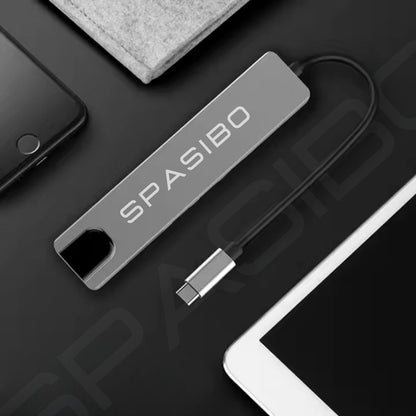 Spasibo Port Pro Usb-C Hub 8 In 1 Adaptör | 4K UHD Hdmı, Hızlı Veri Transferi ve Çoklu Bağlantı Deneyimi!