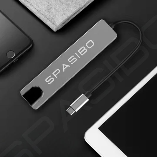 Spasibo Port Pro Usb-C Hub 8 In 1 Adaptör | 4K UHD Hdmı, Hızlı Veri Transferi ve Çoklu Bağlantı Deneyimi!