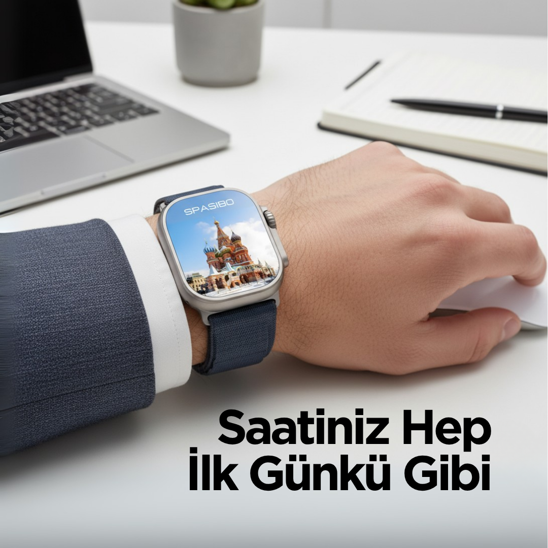 Spasibo Apple Watch Ultra Shock Absorber Ekran Koruyucu | 49MM