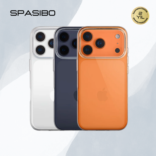 Spasibo iPhone 17 Pro Max Kılıf Ultra Clear Şeffaf - 2 Yıl Sararmama Garantili Premium Koruma