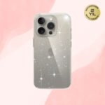 Spasibo iPhone 15 Pro Şeffaf Simli shine Kılıf