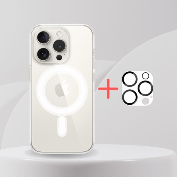 ecocase iphone 14 Pro seffaf magsafe kilif kamera koruyucu 2in1