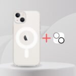 ecocase iphone 14 seffaf magsafe kilif kamera koruyucu 2in1